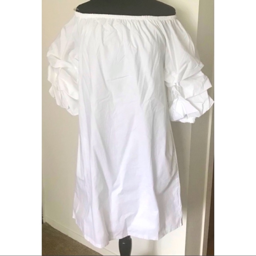 Off Shoulder Smock Dress